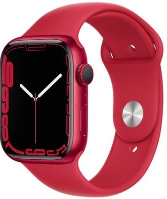 Refurbished Apple Watch Series 7 45mm Rood Gebruikt