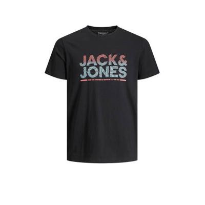 JACK & JONES CORE T-shirt Nolan met logo zwart