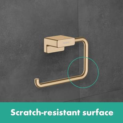Hansgrohe Addstoris closetrolhouder zonder klep brushed black chroom 41771340
