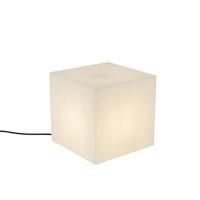 QAZQA Moderne buitenlamp wit 30 cm vierkant IP44 - Nura - thumbnail