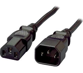 Equip Stroom Aansluitkabel 1.8 m Zwart