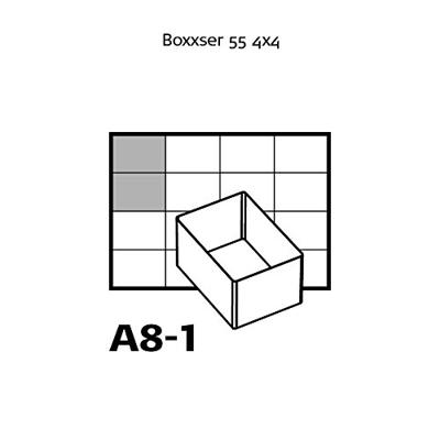 raaco A 8-1 Assortimentskoffer-inzet (l x b x h) 220 x 160 x 47 mm Aantal vakken: 8 Inhoud 1 stuk(s) - thumbnail