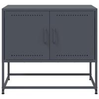 Tv-meubel 68,5x39x60,5 cm staal antracietkleurig - thumbnail