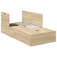 Bedframe Sonoma eiken 190 x 75 x 31.5 cm Bewerkt hout - thumbnail