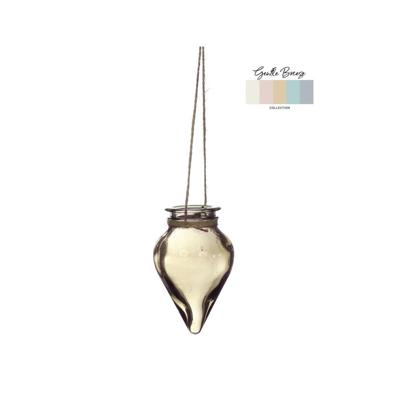 Bloemenvaas Breeze hangend Ø6xH31cm zand