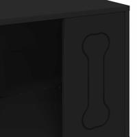 vidaXL Hondenhok, zwart, 44 x 42 x 49 cm, houten materiaal, woonkamer, rechthoekig, minimalistisch design, multifunctionele opslag, duurzame materialen, moderne uitstraling, praktische oplossingen - thumbnail