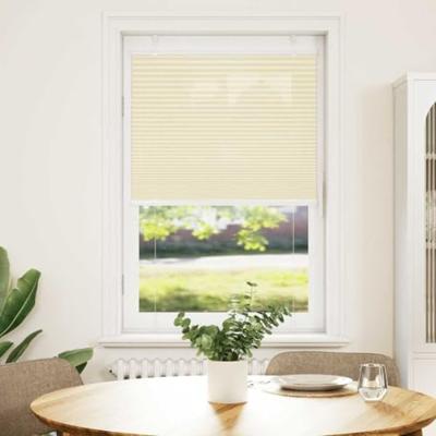 Pliss rolgordijn 75x100 cm stofbreedte 74,4 cm polyester crme - thumbnail