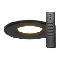 Set van 10 stuks dimbare LED inbouwspots zwart Venezia 6 Watt 2700K IP65 incl. afstandsbediening - thumbnail