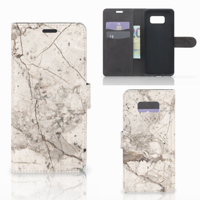 Samsung Galaxy S8 Plus Bookcase Marmer Beige - thumbnail