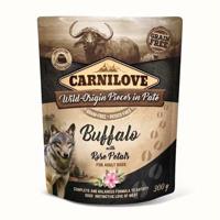 CARNILOVE DOG POUCH BUFFEL / ROZENBLAD 12X300 GR - thumbnail