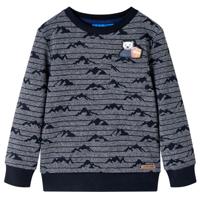 VidaXL Kindertrui 116 gemêleerd marineblauw - thumbnail