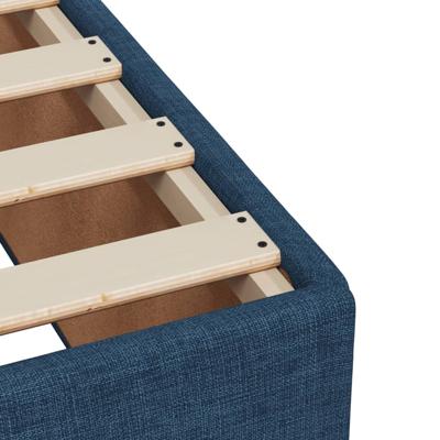 Bedframe zonder matras stof blauw 200x200 cm