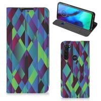 Motorola Moto G Pro Stand Case Abstract Green Blue - thumbnail