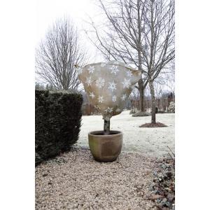 NATURE Afdekhoes jute met koord - Naturel