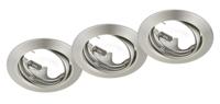 Trio Set ronde inbouwspotsJura (3x) GU10 8,3cm metaalgrijs - 650100307 - thumbnail
