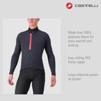 Castelli Entrata Thermal fietsshirt lange mouw zwart/rood heren S - thumbnail