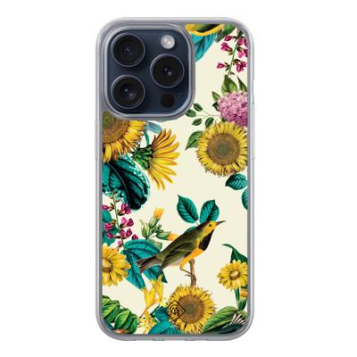 iPhone 15 Pro hybride hoesje - Sunflowers