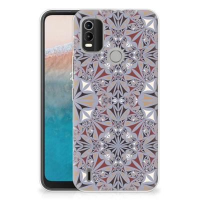 Nokia C21 Plus | TPU | Siliconen hoesje | Flower Tiles