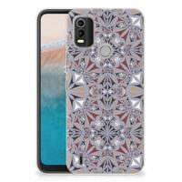 Nokia C21 Plus | TPU | Siliconen hoesje | Flower Tiles - thumbnail