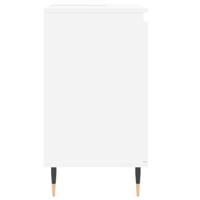 Badkamerkast 58x33x60 cm bewerkt hout wit - thumbnail