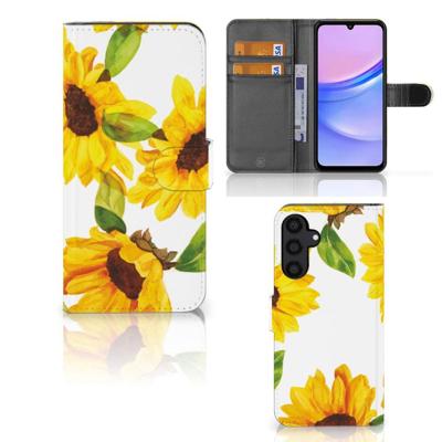 Hoesje voor Samsung Galaxy A15 Zonnebloemen Hoesje voor Samsung Galaxy A15 Zonnebloemen