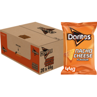 Doritos Nacho Cheese Tortilla Chips 20 x 44 g bij Jumbo - thumbnail