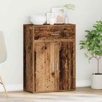 Dressoir met lade Oud hout 79 x 38 x 80 cm Bewerkt hout - thumbnail