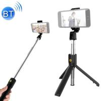 K10 Bluetooth 4 0 mobiele telefoon verstelbare Bluetooth Selfie stick Self-timer Pole statief (zwart) - thumbnail