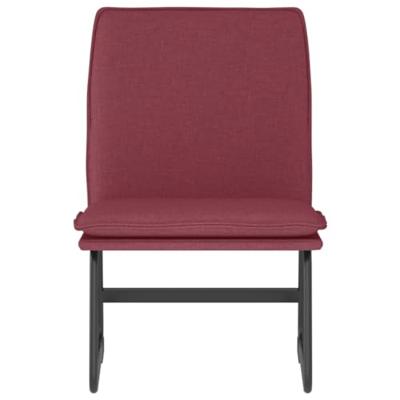 Loungestoel 52x75x76 cm stof wijnrood