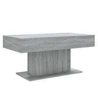 Salontafel 96x50x45 cm bewerkt hout grijs sonoma eikenkleurig - thumbnail