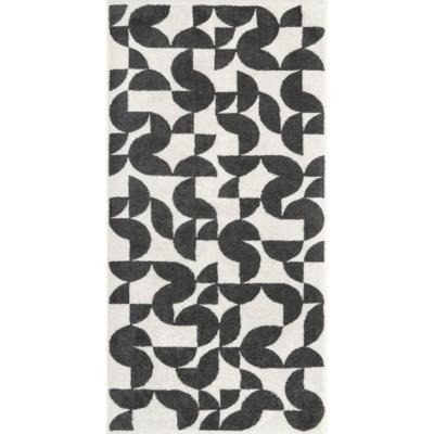Cawö Cawo Studio gemustert 6251 Handdoek 50x100 anthrazit