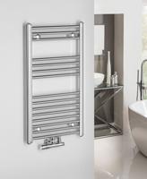 Handdoekradiator Sapho Alya Recht Middenaansluiting 45x80 cm 266W Chroom - thumbnail