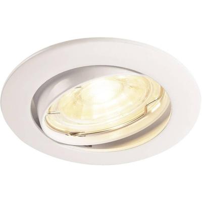 SLV Richtbare inbouwspotPika GU10 8,3cm rond wit - 1000718