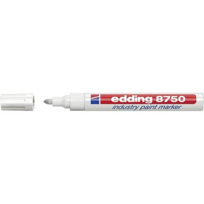 Edding Lakmarker | wit | streepbreedte 2-4 mm ronde punt | 10 stuks - 4-8750049 4-8750049