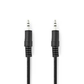 Nedis Stereo-Audiokabel | 3,5 mm Male | 3,5 mm Male | Vernikkeld | 1.50 m | Rond | Zwart | Label - CAGL22000BK15