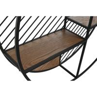 Planken Home ESPRIT Zwart Natuurlijk Metaal Hout MDF 60 x 12 x 60 cm Voor aan de muur - thumbnail