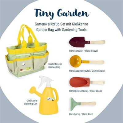 Small Foot - tuintas met tuingereedschap "tiny garden", 5dlg.