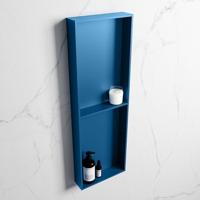 MONDIAZ EASY Nis 149,5x29,5cm in solid surface kleur Jeans | Jeans. 2 vakken geschikt voor in- of opbouw - thumbnail