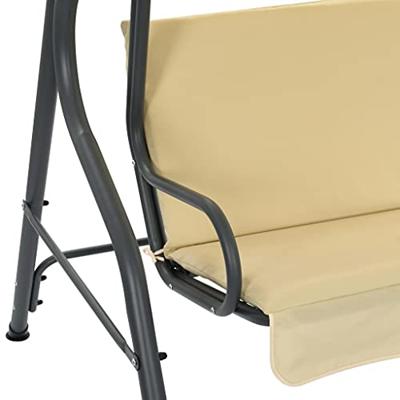 VidaXL Schommelbank 170x110x153 cm crèmewit