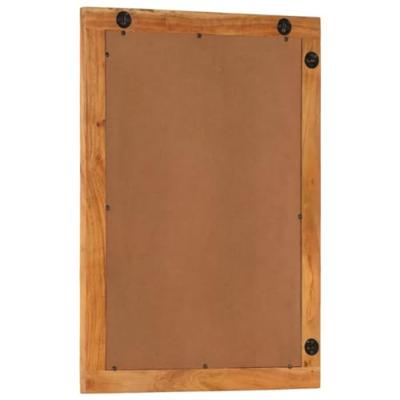 Badkamerspiegel 50x70x2,5 cm massief acaciahout en glas