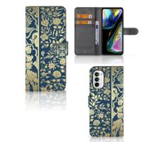 Motorola Moto G52 | Moto G82 Hoesje Beige Flowers - thumbnail