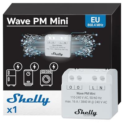 Shelly Qubino Wave PM mini - module voor energiemeting