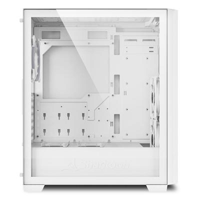 Sharkoon vs9 rgb white midi tower behuizing (wit | 2x usb-a | 1x usb-c | rgb | tempered glass)