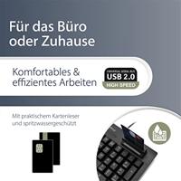 MediaRange MROS115 toetsenbord USB QWERTZ Duits Zwart - thumbnail