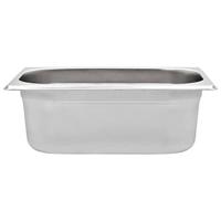 VidaXL Gastronormbakken 8 st gn 1/4 100 mm roestvrij staal - thumbnail