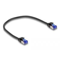 Delock 80225 RJ45 Netwerkkabel, patchkabel CAT 6A S/FTP 0.25 m Zwart 1 stuk(s) - thumbnail