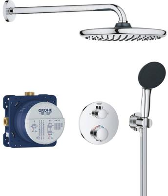 GROHE Precision Thermostat Perfect shower set met Vitalio Start 250 Chroom