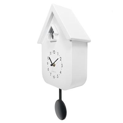 Wandklok 21,5x41,5x8,5 cm - Slinger - Koekoek - NeXtime 'Twitter'