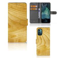 Nokia G11 | G21 | Book Style Case | Licht Hout - thumbnail