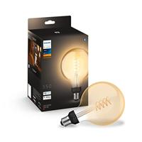 Philips HUE Lichtbron E27 Filament G125 White - thumbnail